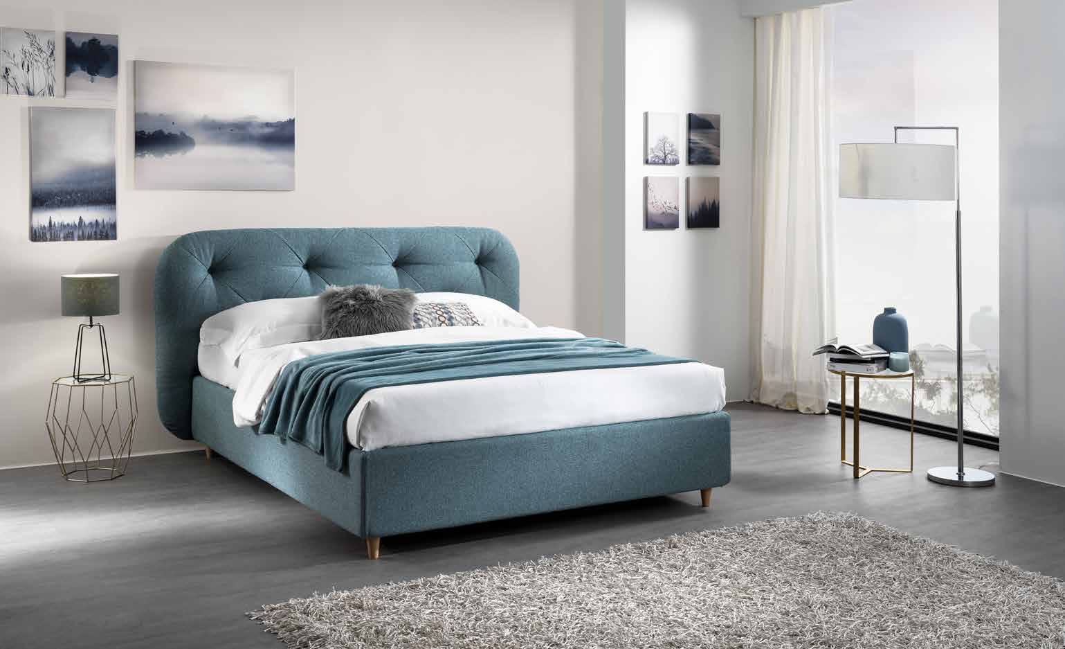 Lit Tokio En Bois Hevea - Dimensions 180x200 Cm, Hauteur 40 Cm - Style Naturel, Pour Futon Ou Matelas Classique